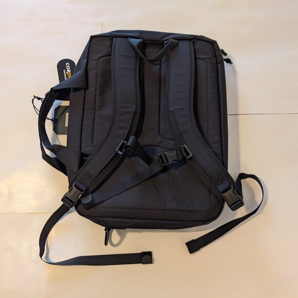 Filson Surveyor Pullman Pack Black Waxed Bag Convertible Travel Backpack - Picture 2 of 11